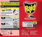 Raid Ant & Roach Killer Defense System, Outdoor Fresh Scent 17.5 Ounce (Pack of 12)