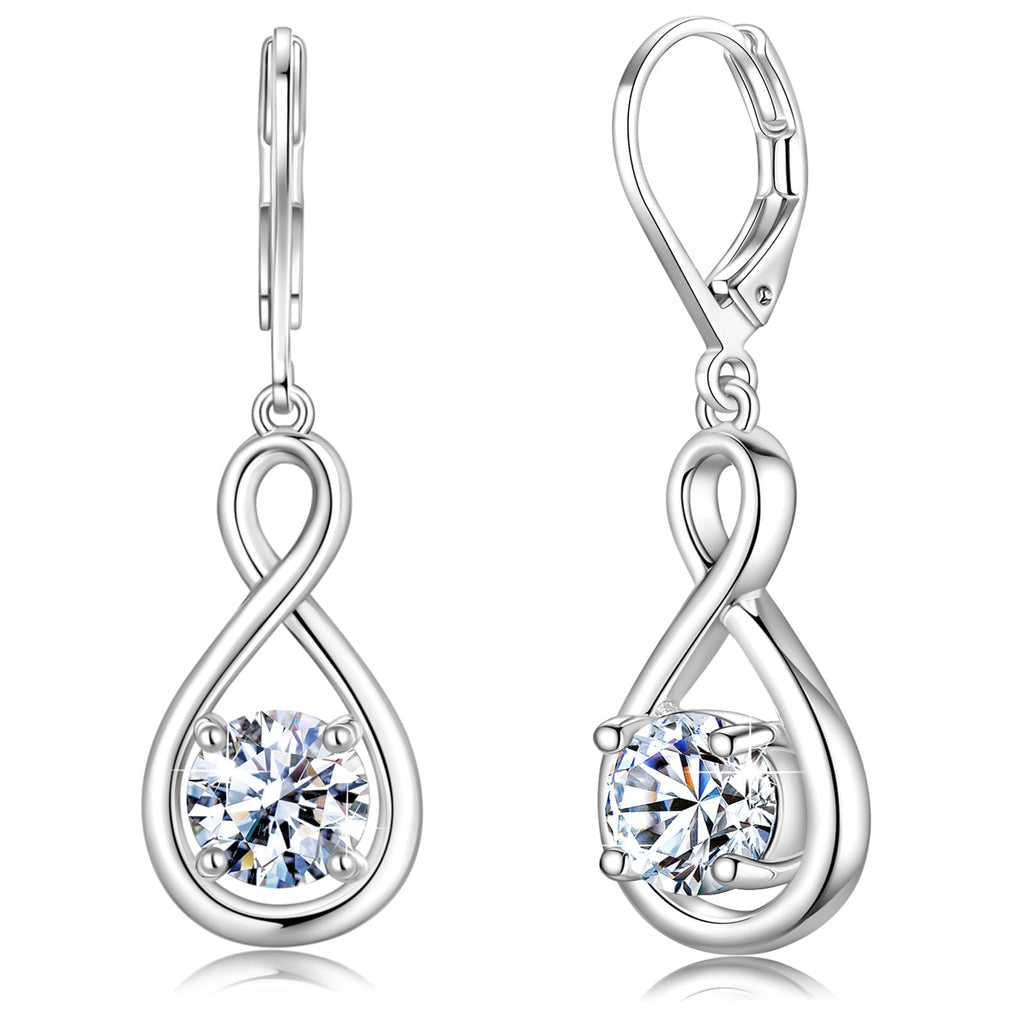 925 Sterling Silver 1.2ct Moissanite Teardrop Dangle Drop Earrings for Women Hypoallergenic, Women's Jewelry Gift