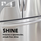 Weiman Stainless Steel Cleaner & Polish, Anti Fingerprint Spray Stainless Steel Cloth, Water Spots & Grease, No Streaks or Residue, Safe for Metal Polish, Chrome, Appliances, Fridge, Sinks & Grills