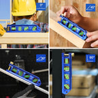 WORKPRO 6.3 Inch Magnetic Torpedo Level, Bubble Level Tool, Aluminium Alloy