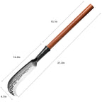 Machete for Yard Work Billhook Sickle Knife Brush Clearing Sickle Knife with Sheath - Perfect Brush Axe for Survival Cut Machete,Ideal for Camping,Gardening, Land Management,