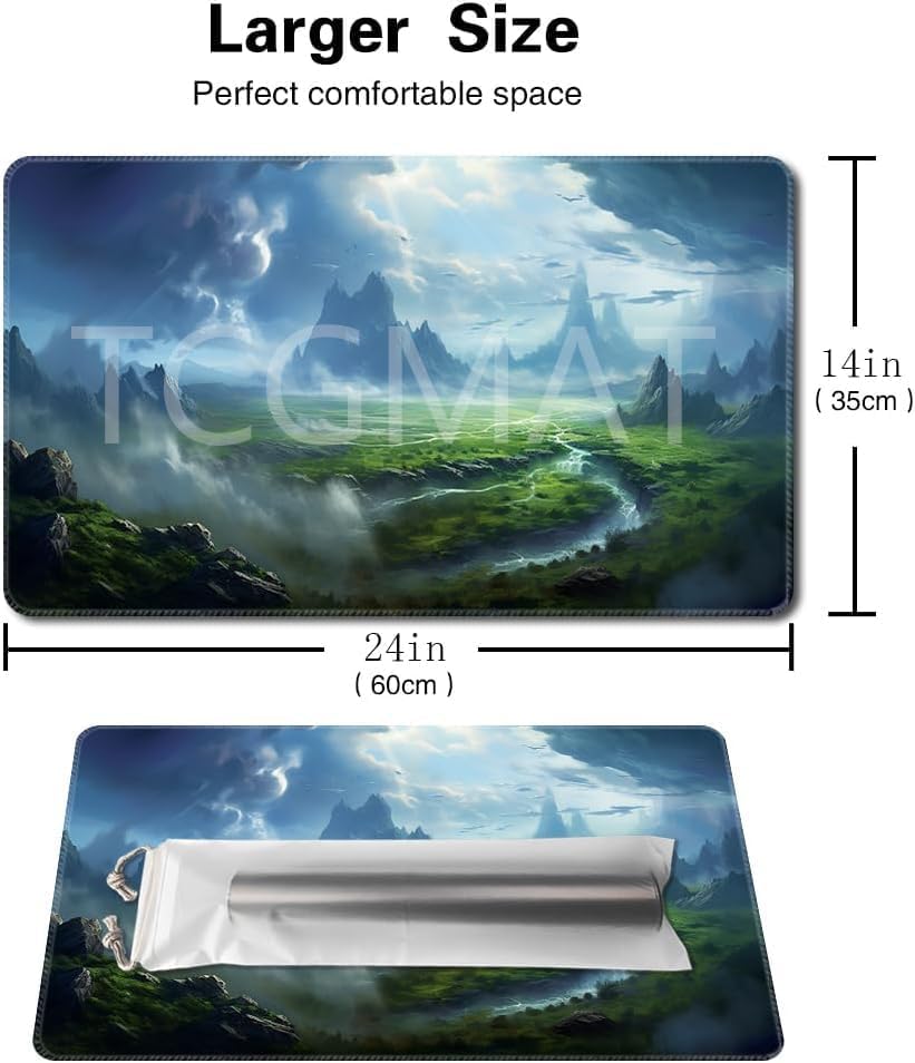 MTG Playmat - Non-Slip Backing Printing, Ideal for Card Game Enthusiasts TCG Playmat (Purify Land-No Deck)