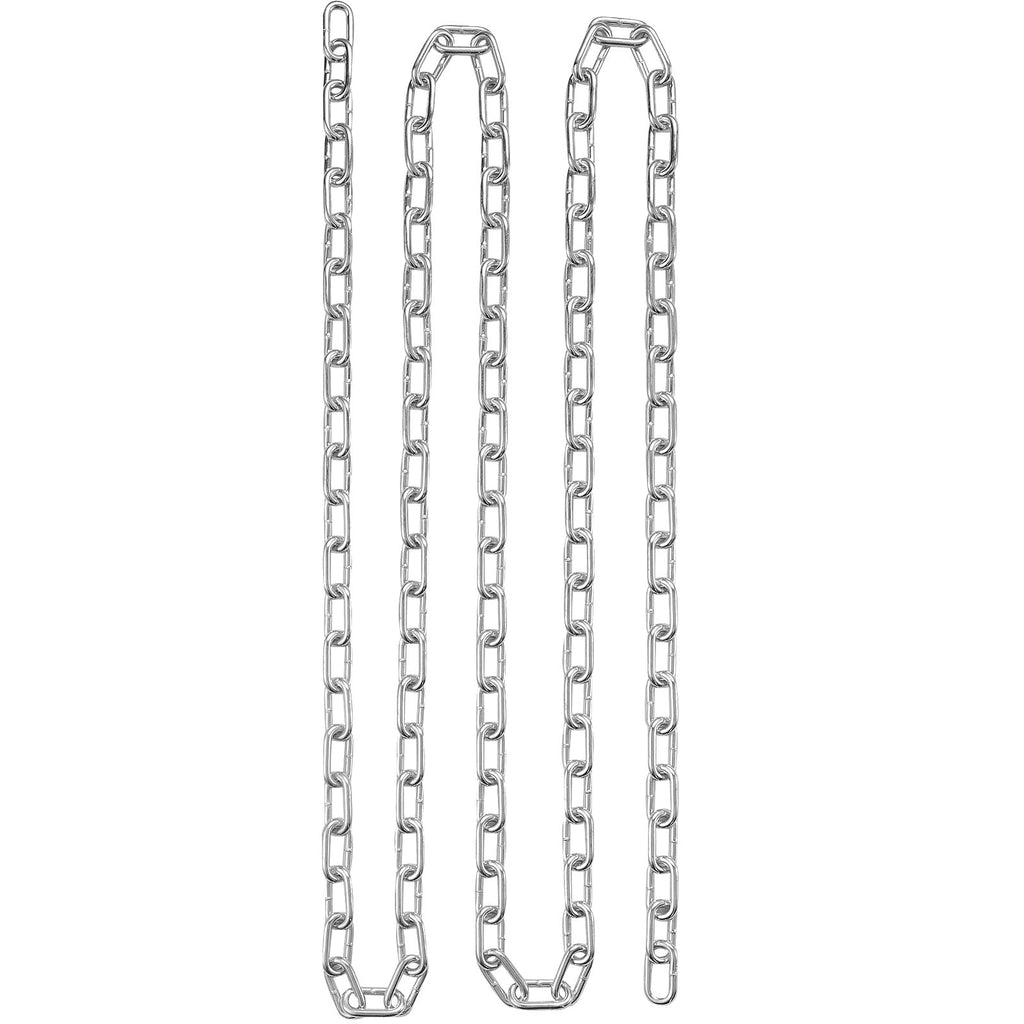 VEVOR Proof Coil Chain, 3/16" x 250', 1100 lbs Safe Working Load, Zinc Plated Proof Tested Coil Chain with Two Quick Links, Galvanized Carbon Steel Link Chain for Towing, Hanging, Camping, Pet Towing