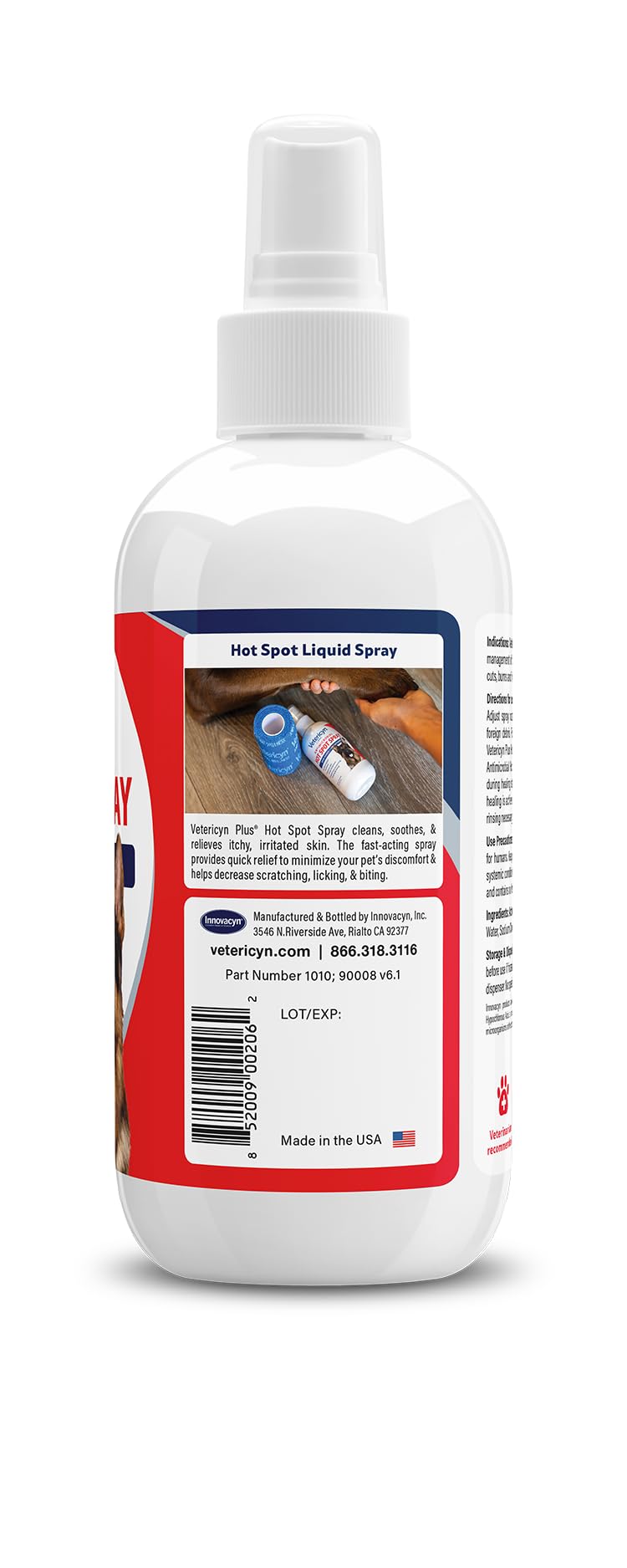 Vetericyn Plus Hot Spot Spray for Dogs, Itch Relief for Dogs & Cats, 8 oz