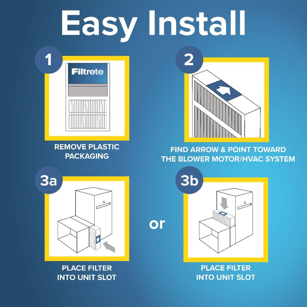 Filtrete 20x25x5 Air Filter MERV 12, MPR 1550 Certified Asthma & Allergy Friendly 1-Pack, Fits Trion AirBear, AC Furnace HVAC Filters, Pleated Electrostatic (Actual Size 19.56 x 24.13 x 4.75 in)