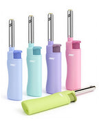 MK Candle Lighter, Butane Refillable Wind-Resistant Flame, 4-Pack for BBQ, Camping, Outdoor Use (Harmony-5PC)