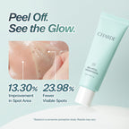 CHARDE Peel Off Cream Mask for Dark Spots, Cream-to-Clear Mask for Brighter, More Even-Looking Skin, At-Home Care Routine (50ml)