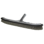 Poolmaster 18-Inch Stainless Steel Pool Algae Brush, Heavy-Duty Aluminum Back, for Gunite Concrete Pools and Spas, Wide Head for Fast Wall and Floor Cleaning