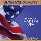 LivDry Large Ultimate Adult Incontinence Underwear, Max Absorbent Adult Diapers with Leak Protection, L, 15-Pack