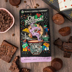 Bones Coffee Company Oh Fuudge! Flavored Coffee Beans, Whole Bean Coffee Medium Roast Low Acid, Pumpkin Spice Flavor (12 oz)