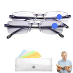 Intelligent Dual Focus Glasses, 2026 New Self Sync Wonder Glasses, Adjustable Auto Focus Eyeglasses for Women Men(2pcsB)