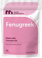 Micro Ingredients Fenugreek with Sunflower Lecithin, 360 Softgels, 6 Month Supply | Fenugreek Seed Extract for Breastfeeding & Lactation Support* | Made with Coconut Oil | Non-GMO
