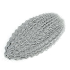 Felek 30inch Ocean Wave Crochet Braiding Hair 3 Packs Ashy Grey Color Long Water Wave Boho Synthetic Soft Wavy Curly Crochet Braids Hair For Black Women (Grey)