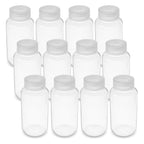 United Scientific™ Sample Bottles with Lids, Polypropylene, 250ml, 12-Pack