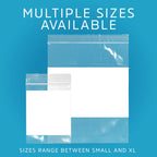 GPI - 4" x 6" - Bulk Pack of 500, 4 Mil Thick, Heavy Duty, Clear Plastic Reclosable Zip Bags, With Write-on White Block for Labeling, Strong & Durable Poly Baggies With Resealable Zipper Top Lock.