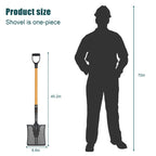 ZOYACREATE Sifting Shovel, 45 in Heavy Duty Sand Sifter Beach Chicken Coop