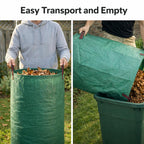 Gardzen 3 Pack 72 Gallon Garden Waste Bags Reusable Heavy Duty