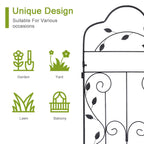 hogardeck 4 Packs 60 * 18 inch Metal Garden Trellis for Climbing Plants Outdoor,Heavy Duty,Black Coating Rustproof Trellis for Rose, Vegetable, Flowers, Expandable,Perfect for Training Climbing Plants