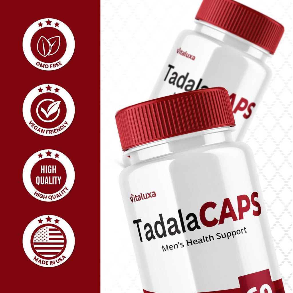 (2 Pack) Tadala Caps, TadalaCaps Supplement with Advanced Maximum Strength for Overall Health & Wellness, All-Natural Ingredients Management Support Multivitamin Formula, Tadala Capsule Pills (120 ct)