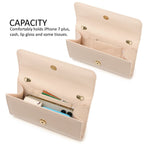 Patent Leather Envelope Clutch Womens Evening Handbag Stylish Shoulder Bag Purse for Christmas Wedding Party Prom(Nude 018)