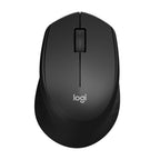Logitech M330 Silent Plus Full Size 2.4 GHz Wireless Mouse - Black