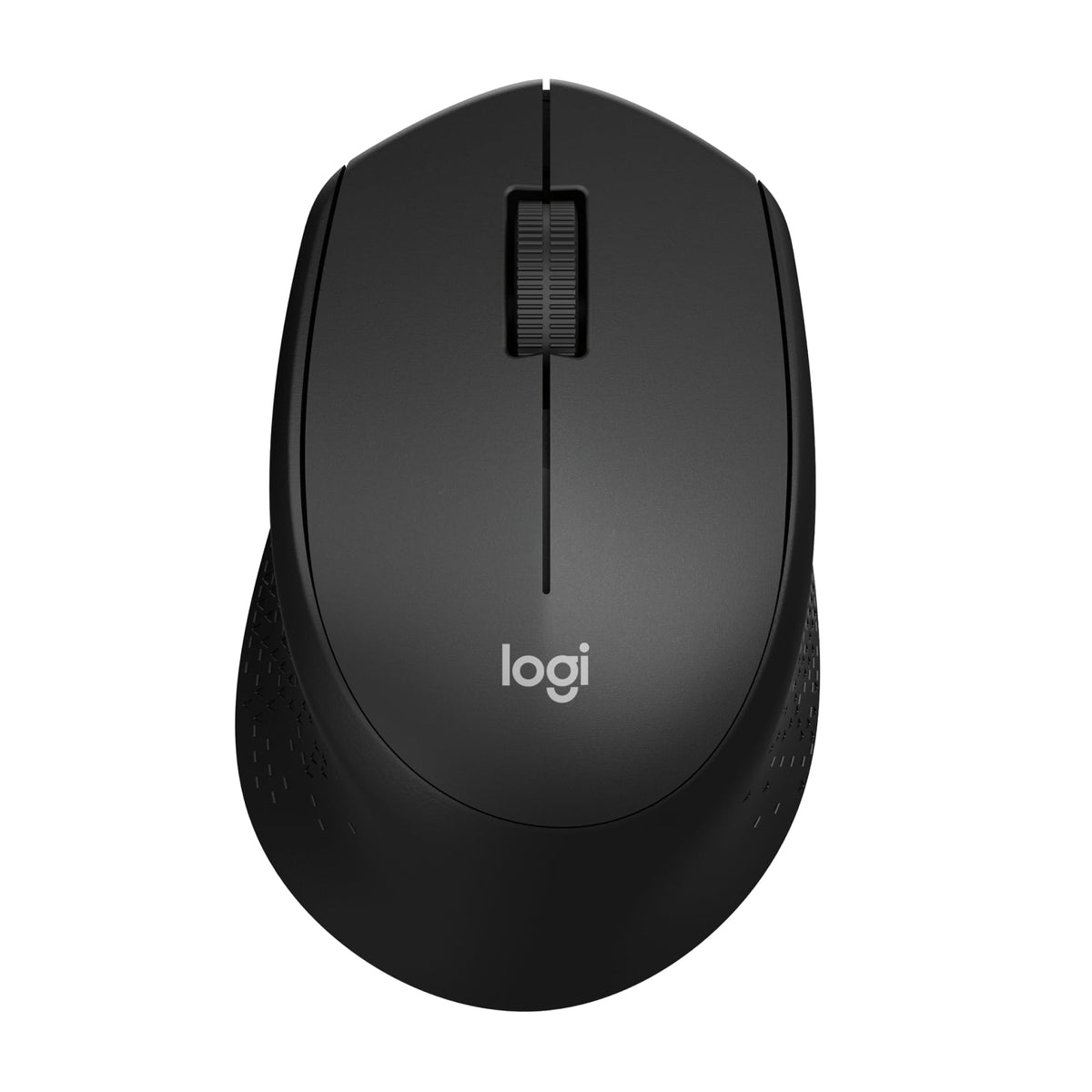 Logitech M330 Silent Plus Full Size 2.4 GHz Wireless Mouse - Black