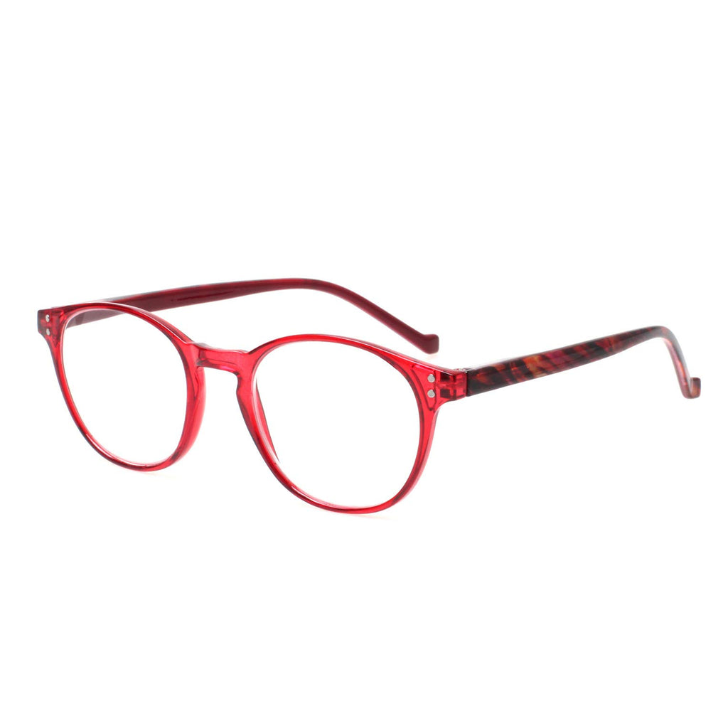 NORPERWIS 5 Pairs Reading Glasses - Standard Fit Spring Hinge Readers Glasses for Men and Women (Black Purple Red Blue Brown, 2.50)
