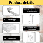SJKHGU Toilet Tank Tablet Holder, Versatile Toilet Bowl Hanging Cleaner and Deodorizer Hanger, Prevents Flapper Jams & Residue, Extends Life of Drop-In Cleaner Tablets -2PCS