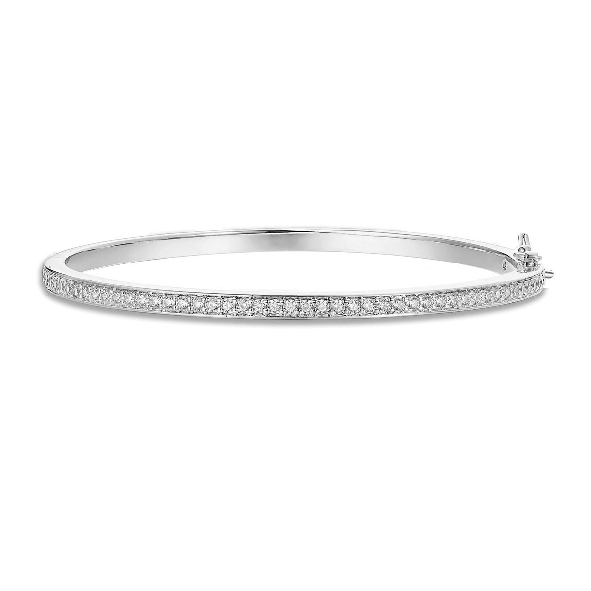 PAVOI Zirconia Cubic CZ Classic Tennis Bracelet for Women, White Gold