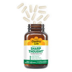 Country Life Sharp Thought - Memory & Cognitive Support Supplement – Sharp-PS Gold Phosphatidylserine + DHA – Promotes Mental Clarity & Faster Recall – Gluten-Free, 60 Capsules