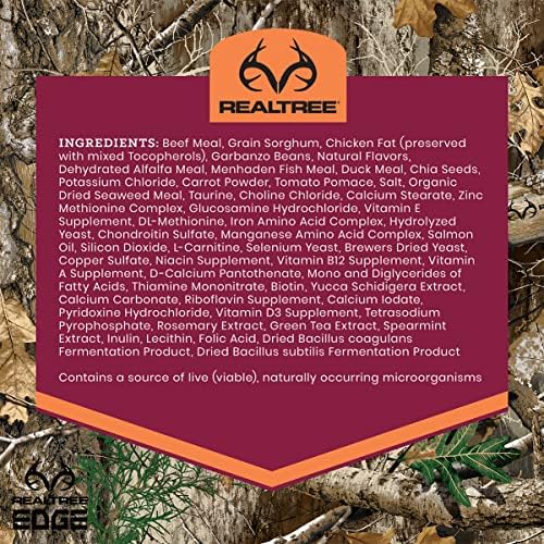 Victor Super Premium Dog Food – Realtree Edge Energy Dry Dog Food for Highly Active Dogs – Gluten Free Dog Food with Glucosamine and Chondroitin for Hip and Joint Health, 15 lb