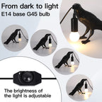 OVANUS Crow Lamp Gothic Decor, Raven Table Night Light with Adjustab