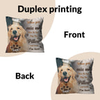 KOPPIE Custom Pet Memorial Throw Pillow with Photo, Personalized Sympathy Gifts for Dog Cat Loss, Pet Memorial Gifts for Pet Loss, Birthday, Christmas, (16x16 Inch)