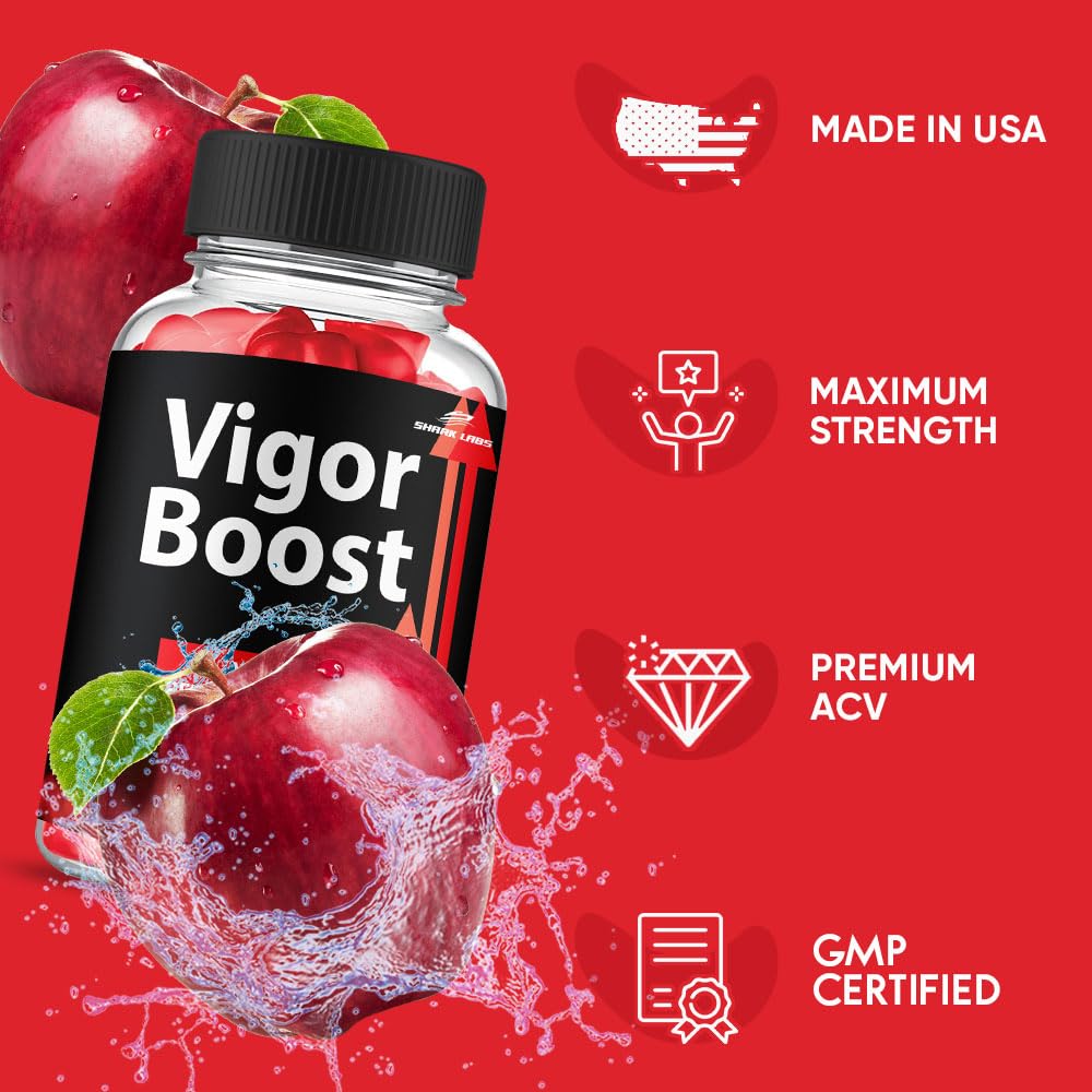(3 Pack) VigorBoost Gummies, Maximum Strength Supplement, Advanced All Natural Vitamin Gummies