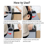Wheelchair Tray Table - Removable Wheelchair Desk Lap Board Eating Aid for Nursing Patient, Fits Wheelchair Arms of Distance 18" - 20" (Grey)