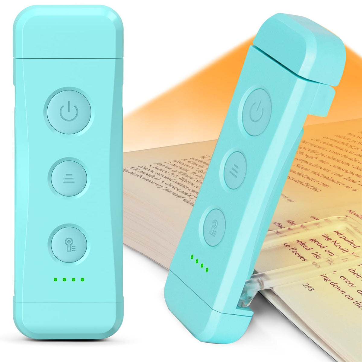 Glocusent USB Rechargeable Book Light for Reading in Bed, LED Reading Light