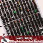 Glitter Lashes Glitter Lash Clusters 10-20mm Cluster Eyelash Extensions 168Pcs Fluffy Lash Clusters C Curl Individual Lashes for New Year Christmas Halloween Cosplay Party False Eyelashes, by Anforlin