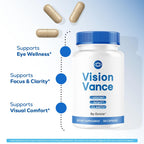 VisionVance Capsules - Official VisionVance Pills Advanced Premium Formula Support Maximum Strength, All Natural Ingredients Vitamins for Overall Health & Wellness, 60 Capsules for 1 Month