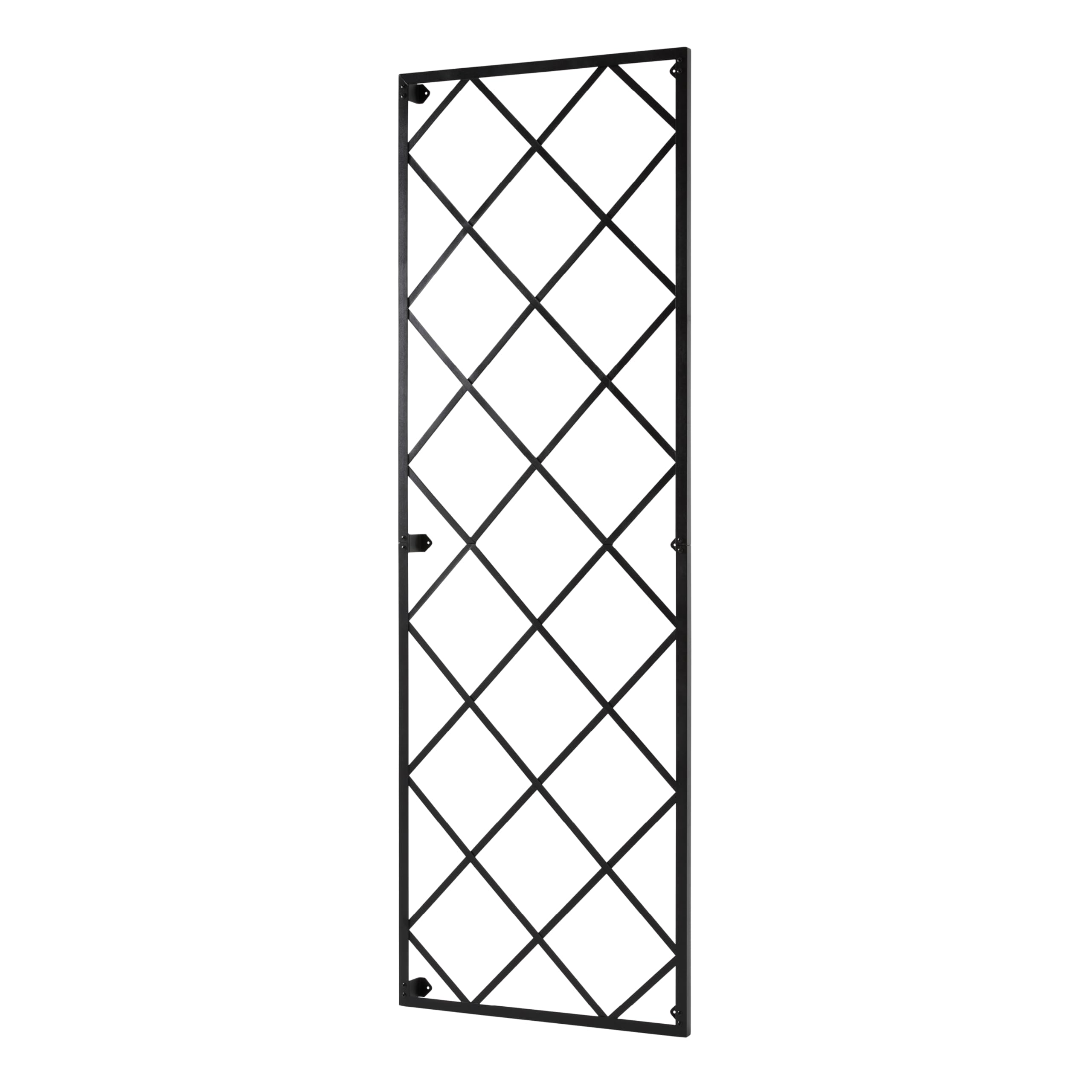 Giant Wall Trellis, 8 Foot Tall (96” high by 32” Wide), for Outdoor Climbing Plants, Sturdy Rectangular Shaped Metal Frame with Lattice Design