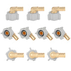 YVSKM 1/2" Pex × 1/2" Female NPT Swivel Elbow No-Lead Brass Crimp Fitting,PEX-B Compatible,10-Pack