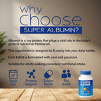 Nu-Health Super Albumin Hydrolyzed Protein Amino Acids, 100 Tabs Pack of 2