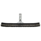Poolmaster 18-Inch Stainless Steel Pool Algae Brush, Heavy-Duty Aluminum Back, for Gunite Concrete Pools and Spas, Wide Head for Fast Wall and Floor Cleaning