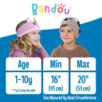 Bandou - Original Toddler & Kids Headphones - Bluetooth Wireless & Wired Headband - Comfortable Fit - Safe Volume Limited - Adjustable for Travel, Learning, and Sleep (Sparkle The Unicorn)