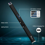 SUPRUS Electric Arc Windproof Flameless USB Lighter Rechargeable Lighter with Safety Lock for Candle BBQ Camping (Blue, 3)