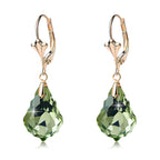 EVEVIC Austrian Crystal Baroque Drop Leverback Earrings for Women