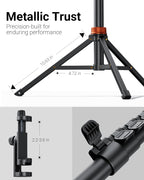 VIMOSE 66" Phone Tripod, Tripod for iPhone with Remote & Phone Stand