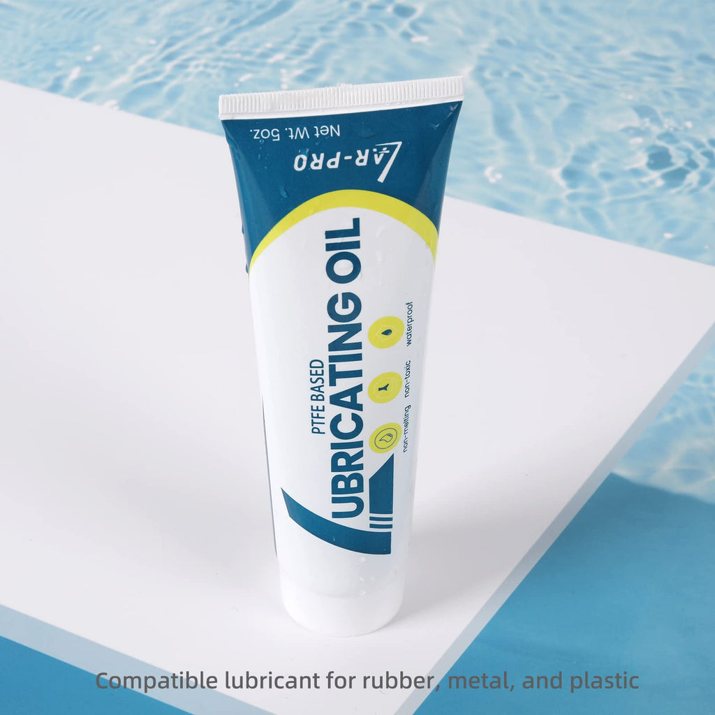 (2-Pack) AR-PRO 5oz General-Purpose Swimming Pool O-Ring Lubricant, Long-Lasting Lube for Pool O-Rings and Gaskets - Industry Standard Teflon-Based Lubricant and Sealant