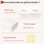 Mcfleet Gift Boxes with Lids 10x10x5 Inches 10 Pack Bridesmaid Proposal Box