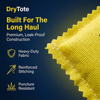 DryTote Rechargeable Desiccant Pack (10 Pack), Ultimate Moisture Absorption, Color Change Indicator, Safe Storage Protection, Large Capacity 200 Gallons, 100g, Yellow