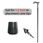 YIVIYAR Walking Cane for Men & Women & Seniors - 36.5 Inch Heavy Duty 500+ lbs Capacity, Ergonomic Handle, Decorative & Ornate Design, Gothic & Goth Elegant Matte Black & Gold Artistry, Metal Cane